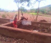Compost pit construction in Bhejaput village, GP Litiguda,Koraput Block